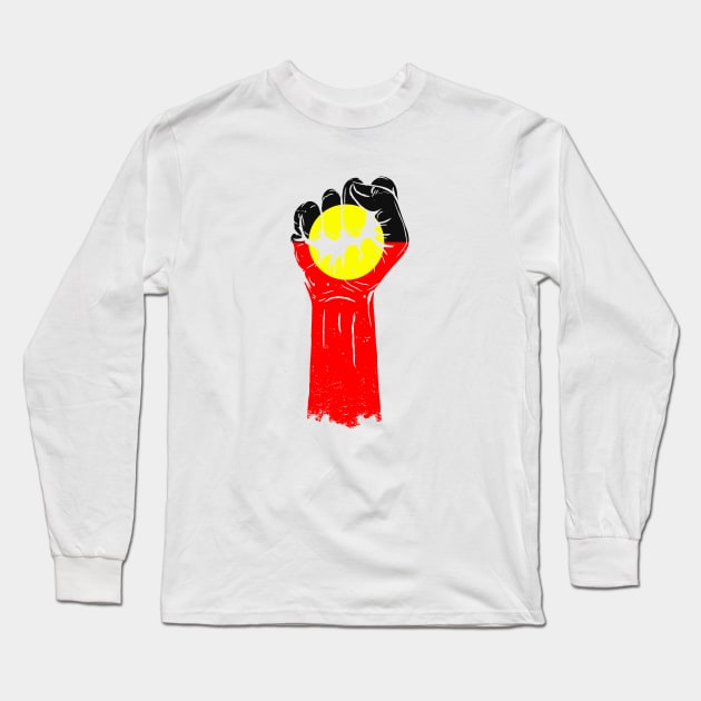 Aboriginal Fist Long Sleeve T-Shirt by diardo